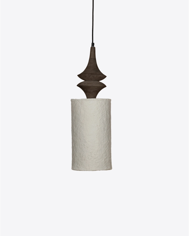 GHATERA paper mache ceiling lamp 20 x 20 x 62 cm