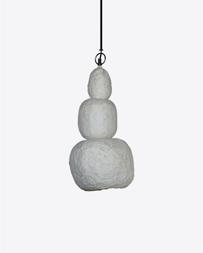 SUHAIA paper mache ceiling lamp 28 x 28 x 54 cm