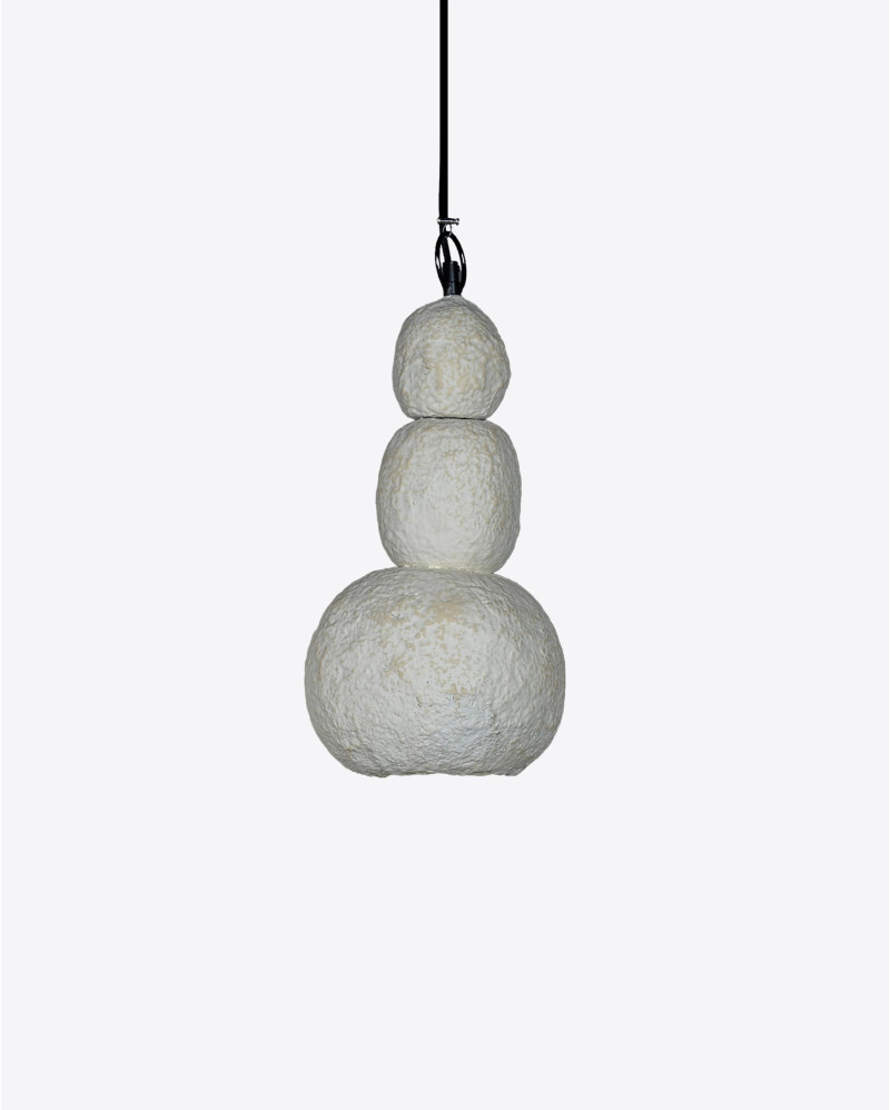 SUHAIA paper mache ceiling lamp 20 x 20 x 40 cm