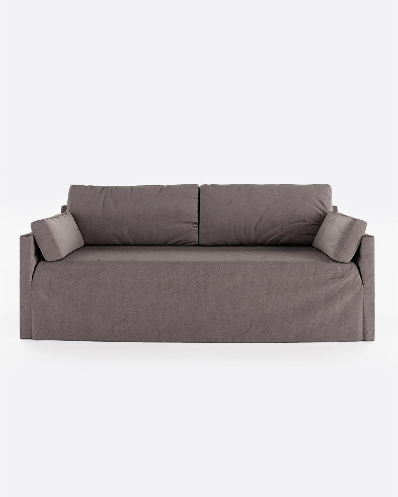 BEETHOVEN LINEAL 3-seater sofa in linen 212 x 95 x 94 cm taupe
