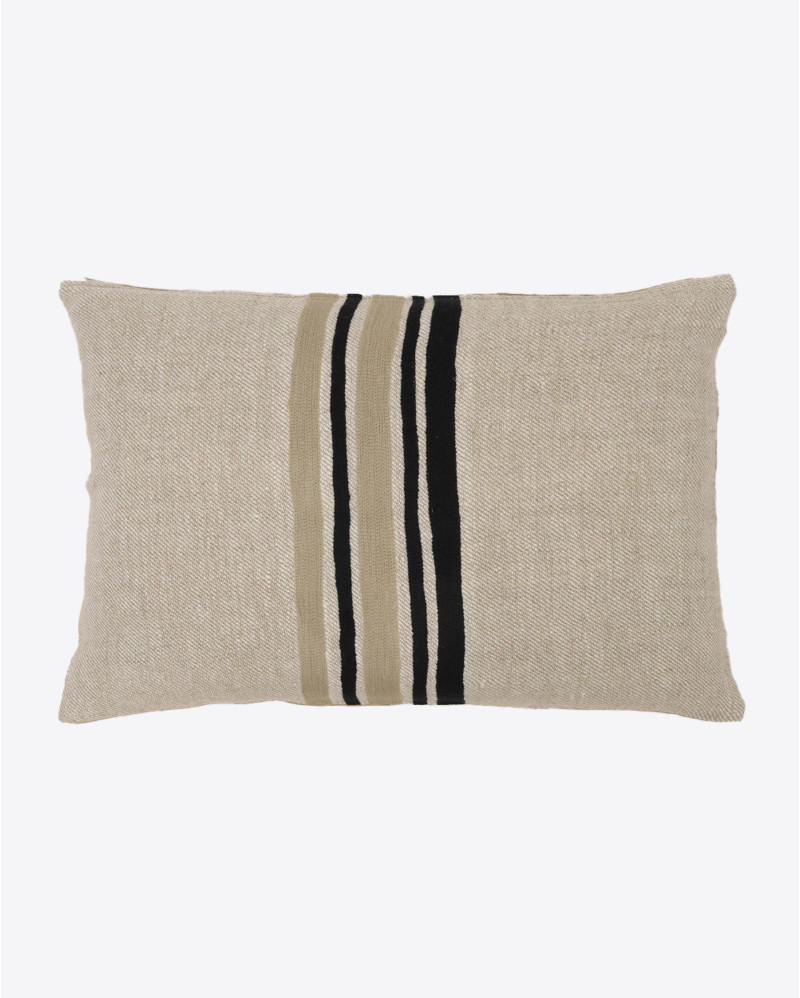 SONRAI linen and cotton cushion cover 60 x 40 cm