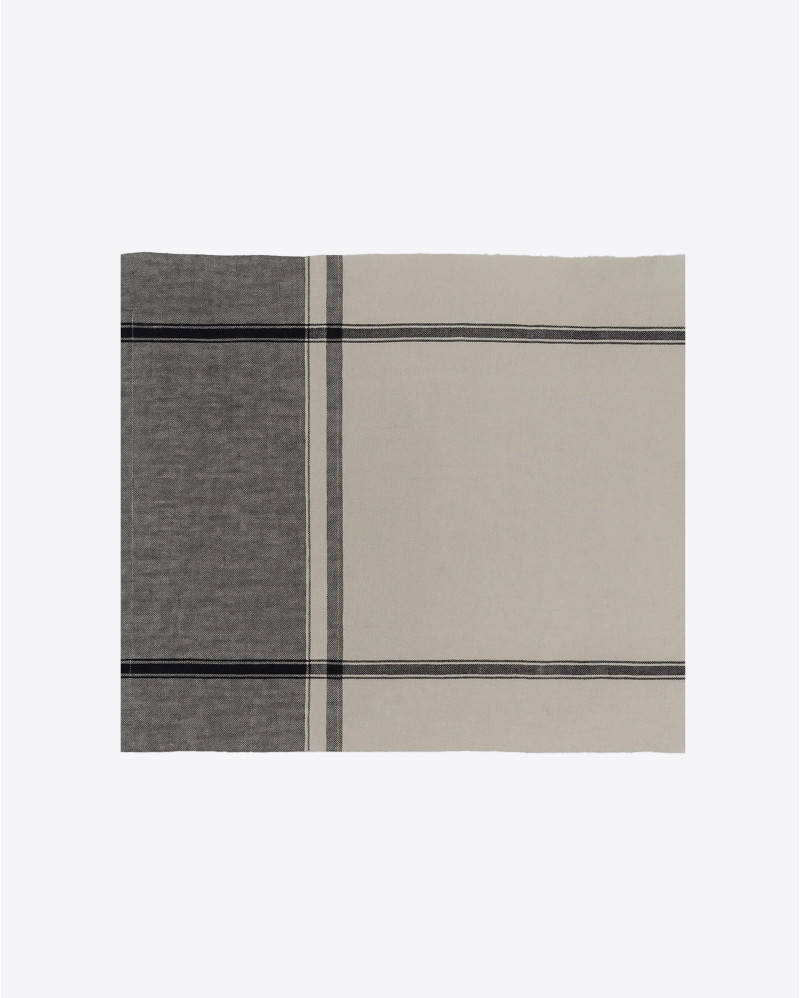 Funda de cojín BAHROL de lino 50 x 50 cm