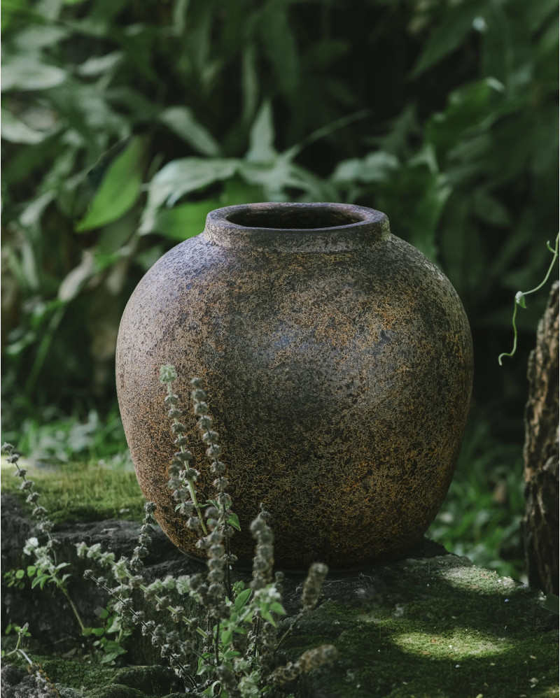 MONANA decorative clay vase 25 x 25 x 25 cm