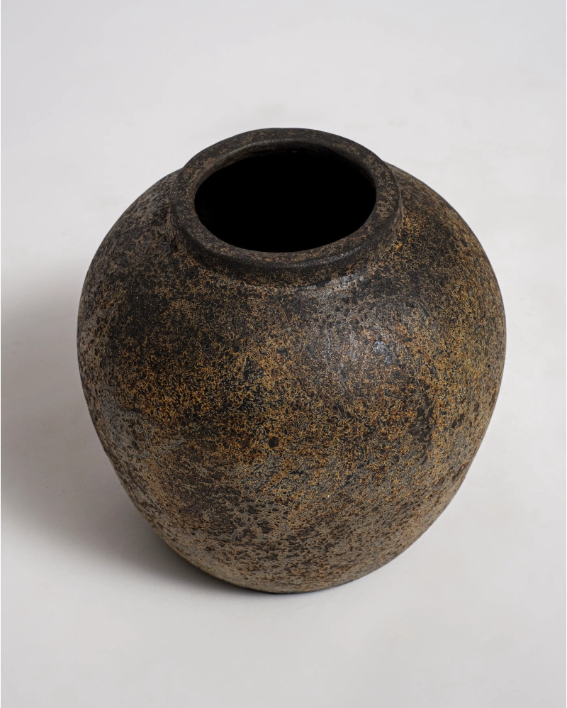 MONANA decorative clay vase 25 x 25 x 25 cm