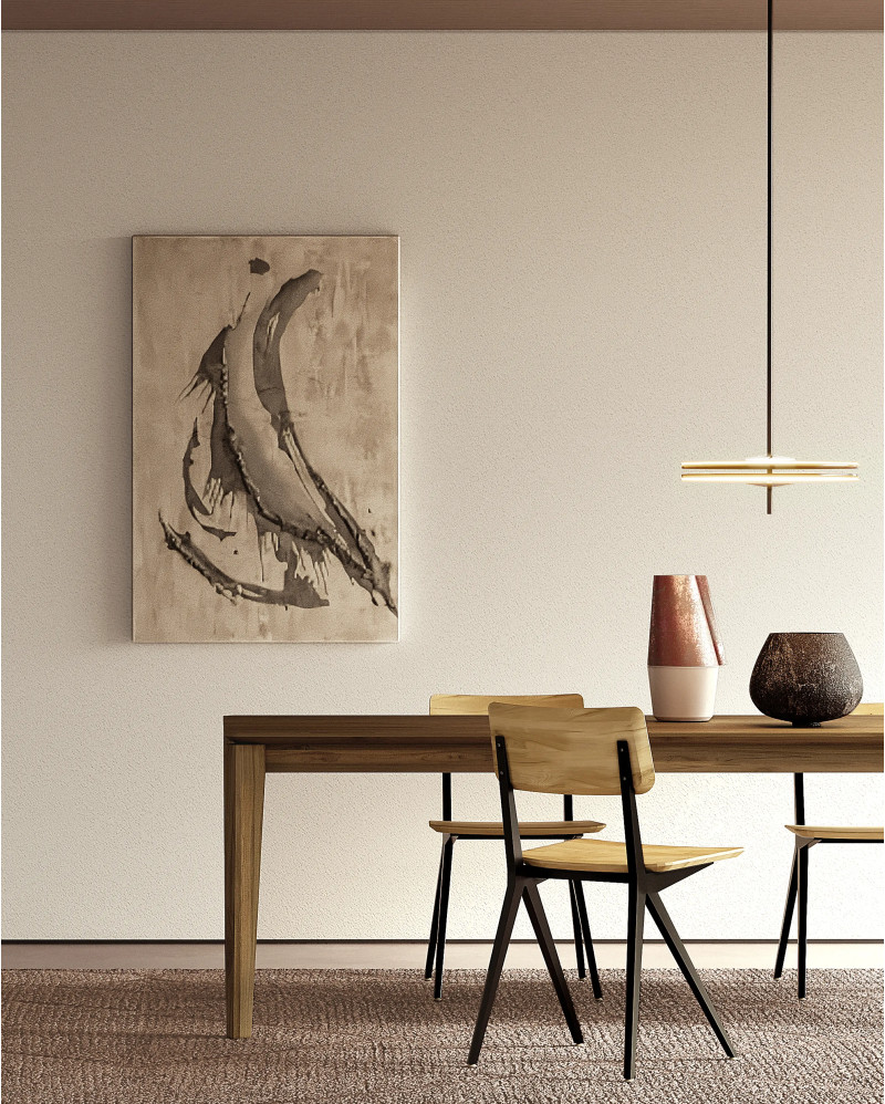 DAOEN extendable dining table in teak wood 200/300 x 90 x 75 cm