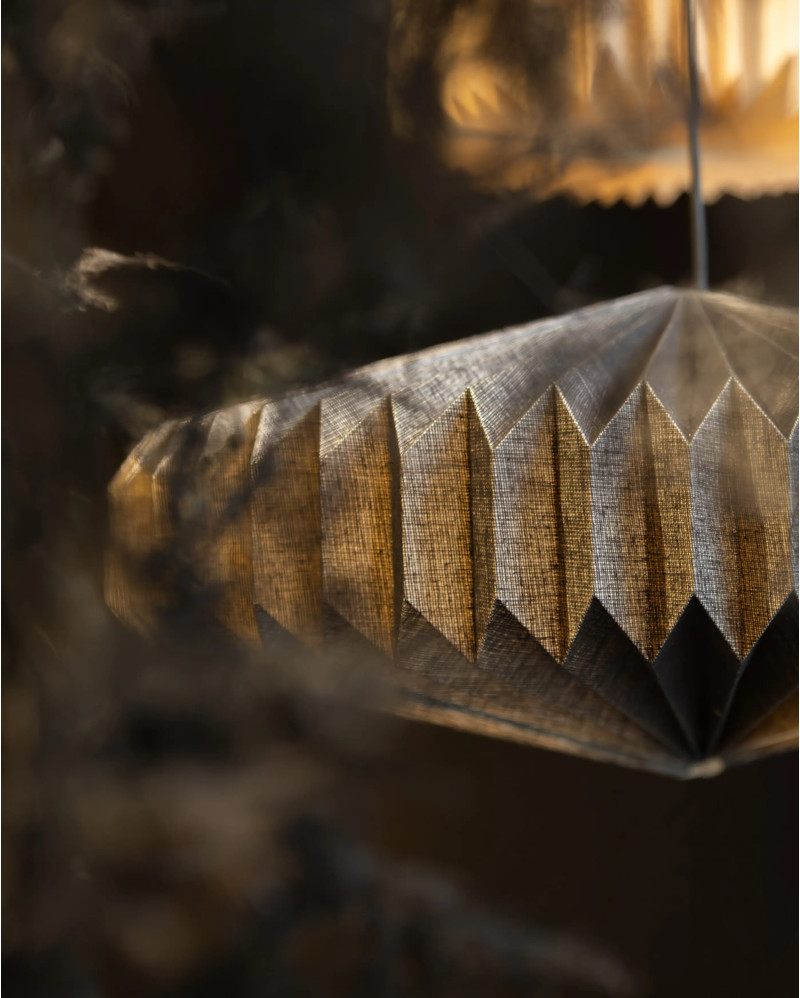 PANIYA fabric ceiling lamp 54 x 54 x 24 cm black color