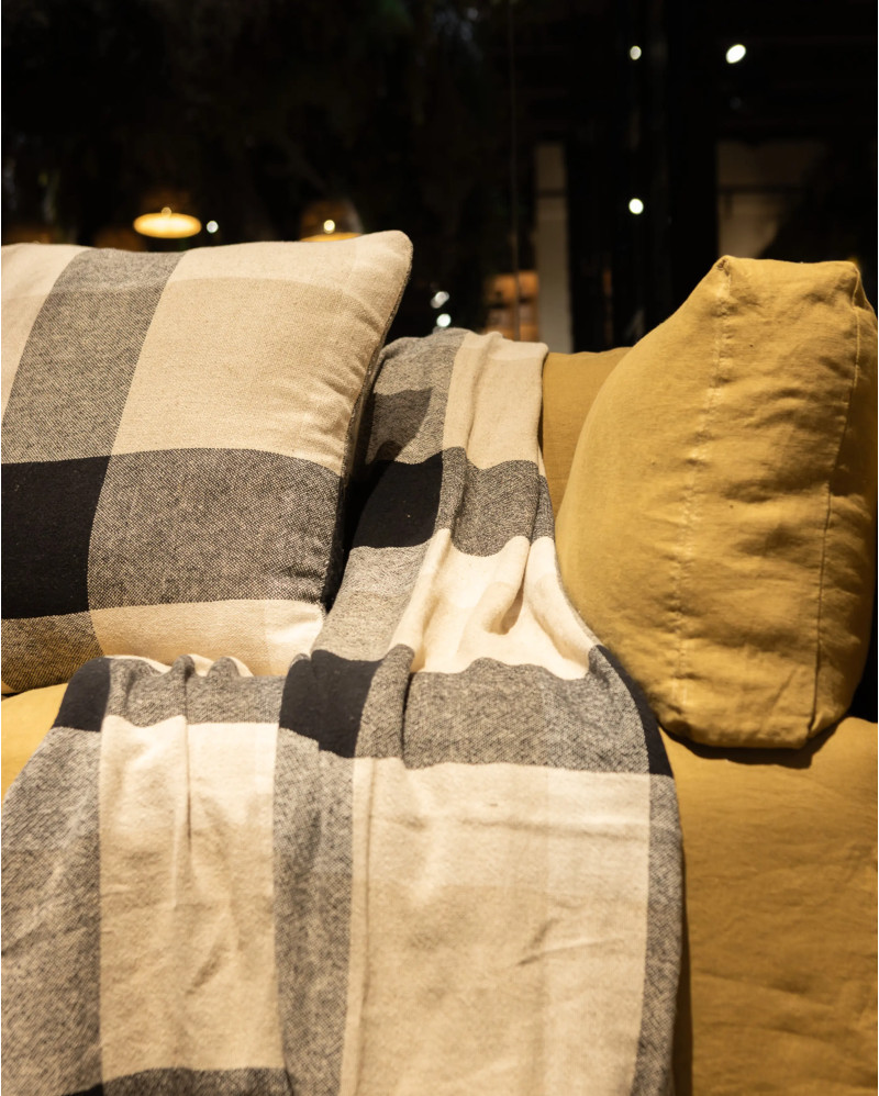 Plaid LALOI en lin 170 x 130 cm