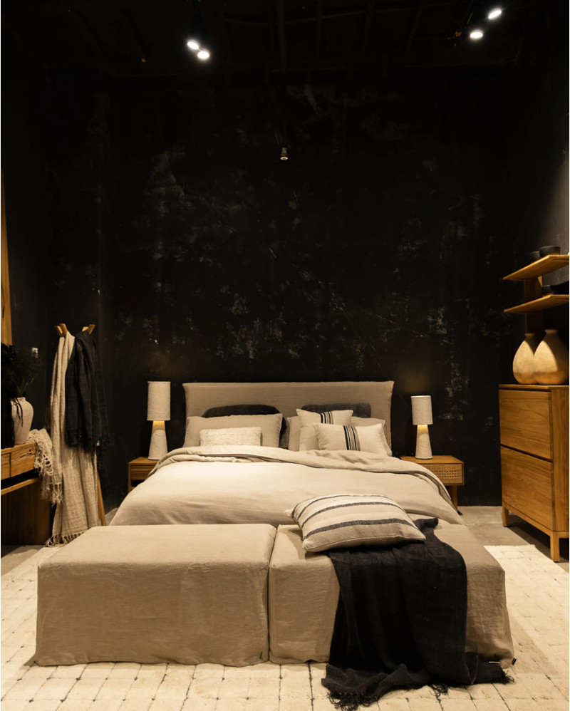 SAGAR duvet cover for 180 cm bed natural color