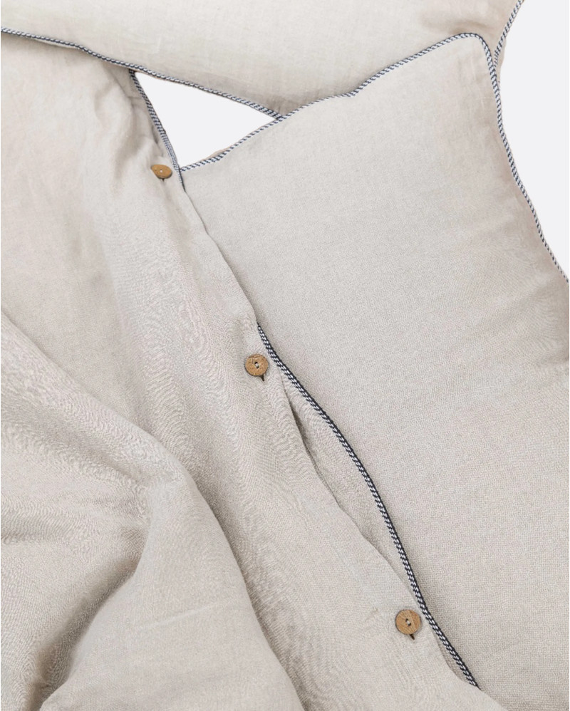 SAGAR duvet cover for 180 cm bed natural color