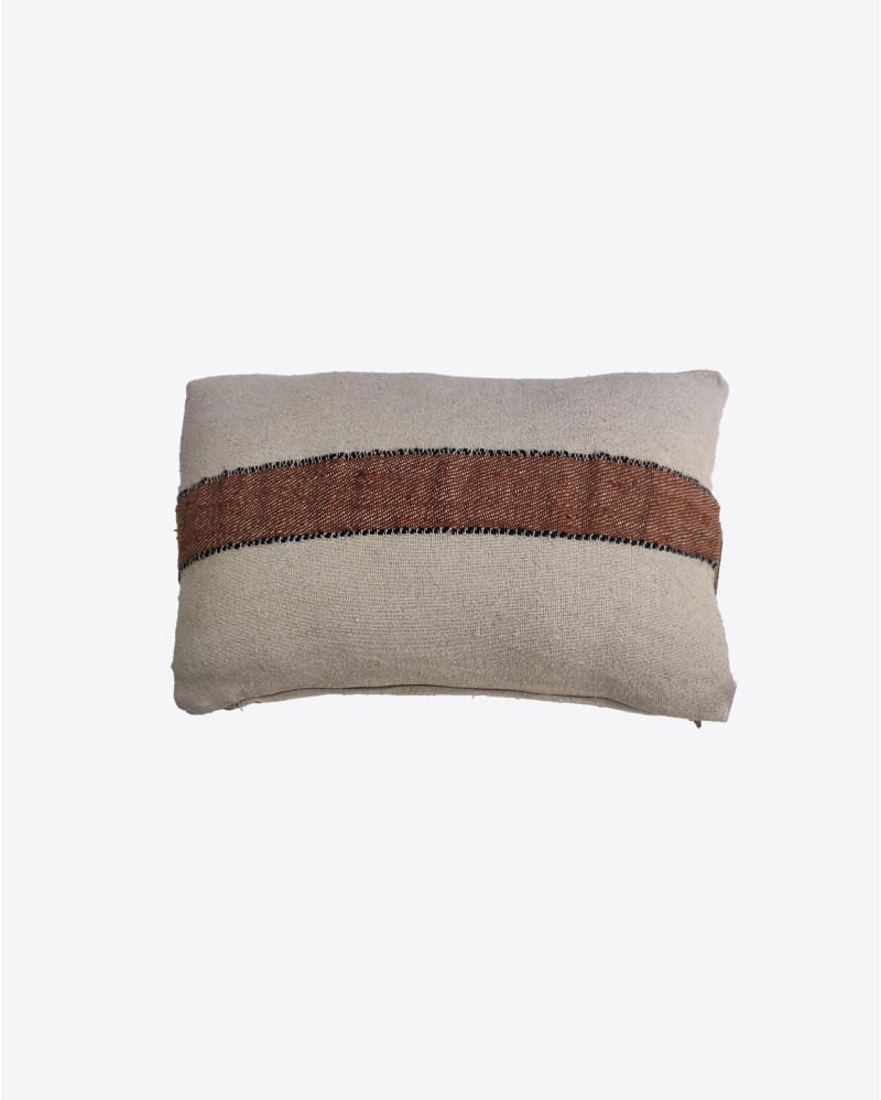Housse de coussin SALAI en coton et lin 60 x 40 cm