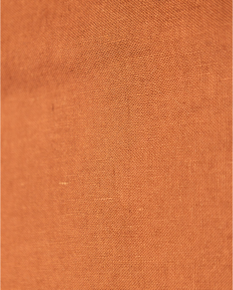 Cabecero BEETHOVEN de lino 180 x 8 x 110 cm para cama de 160 cm color terracota
