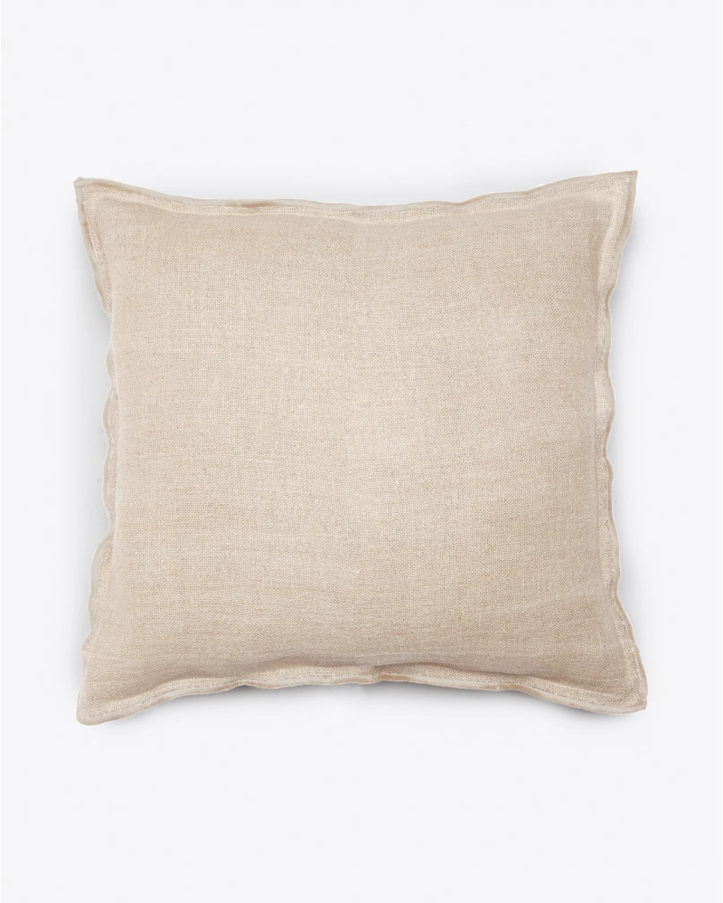 KAURA linen cushion cover 60 x 60 cm in cross