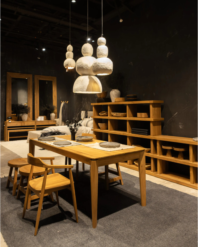 Silla WALUA de madera de teca 53 x 48 x 78 cm