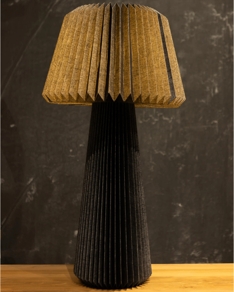 BAREDI fabric table lamp 47 x 47 x 95 cm black color