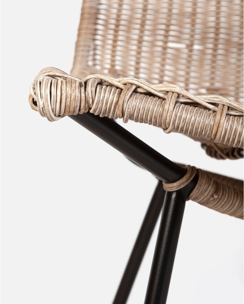 Silla de exterior CAMP en cuerda sintética y hierro