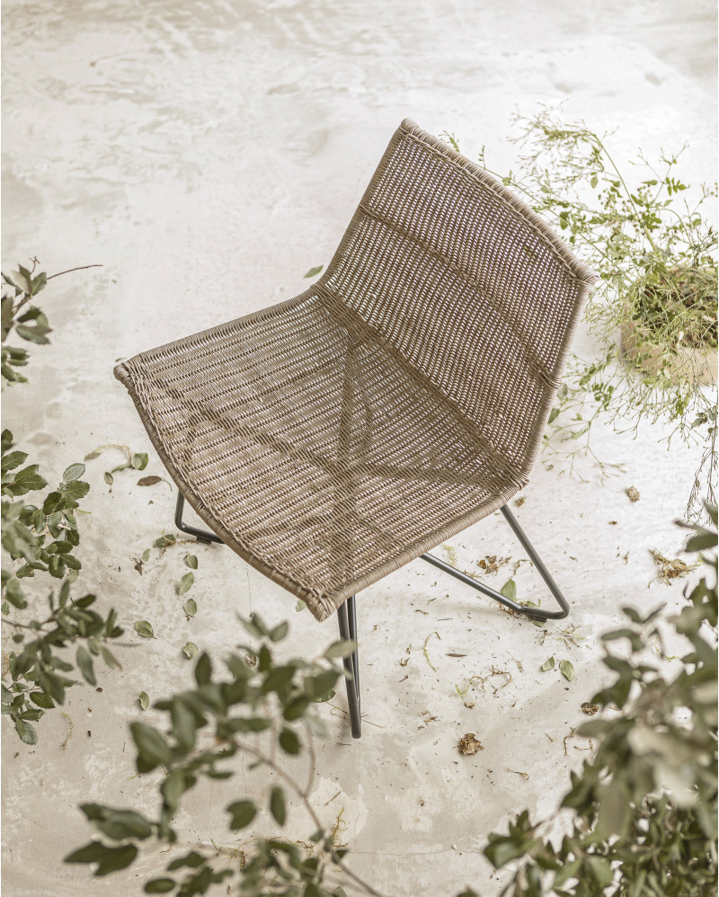 Silla de exterior CAMP en cuerda sintética y hierro