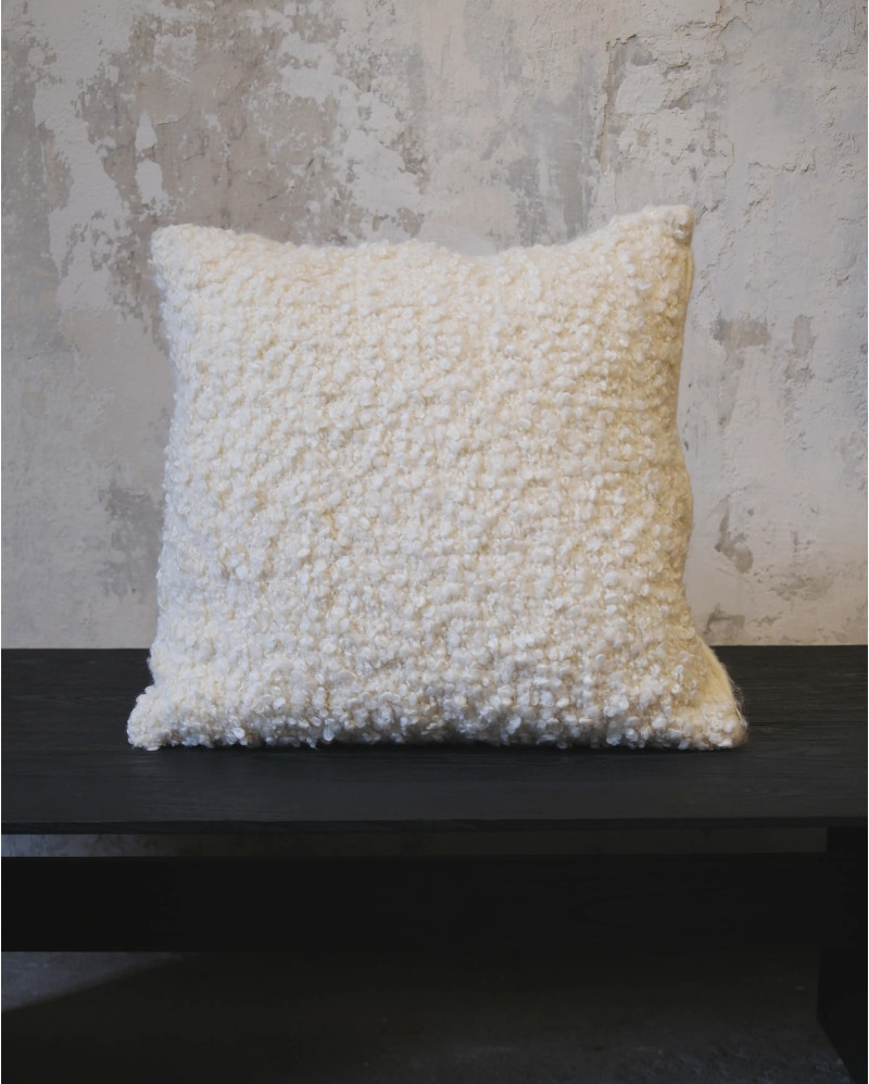 Funda de cojín DHANA 50 x 50 cm color blanco