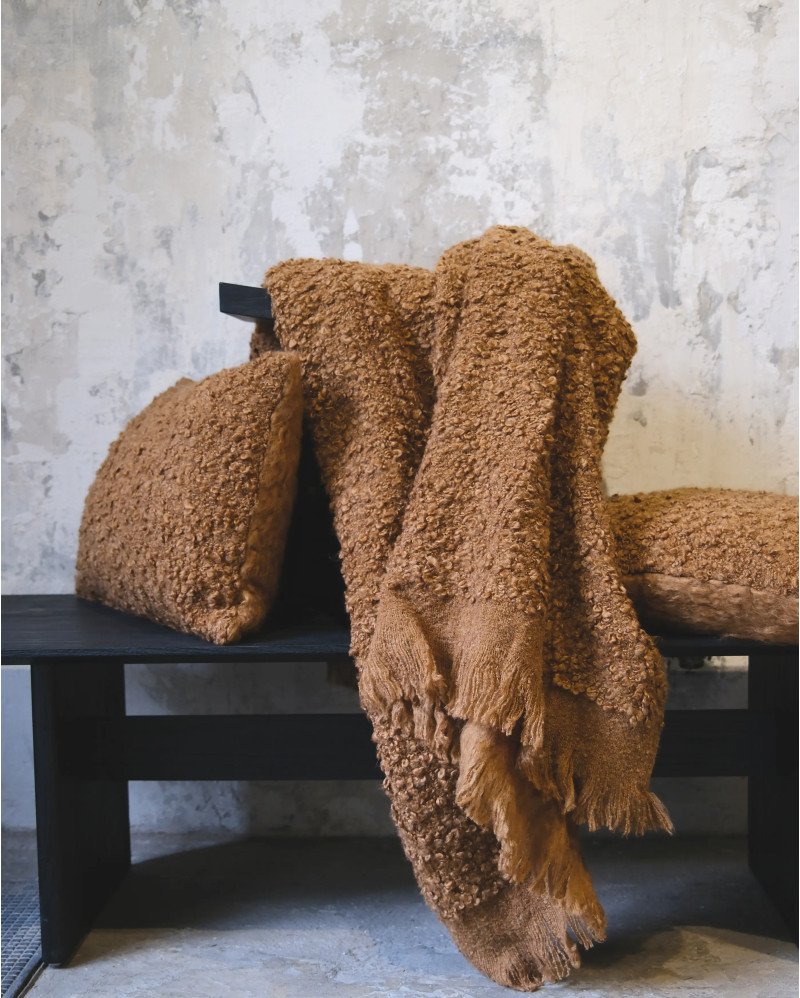 DHANA cushion cover 50 x 50 cm rust color