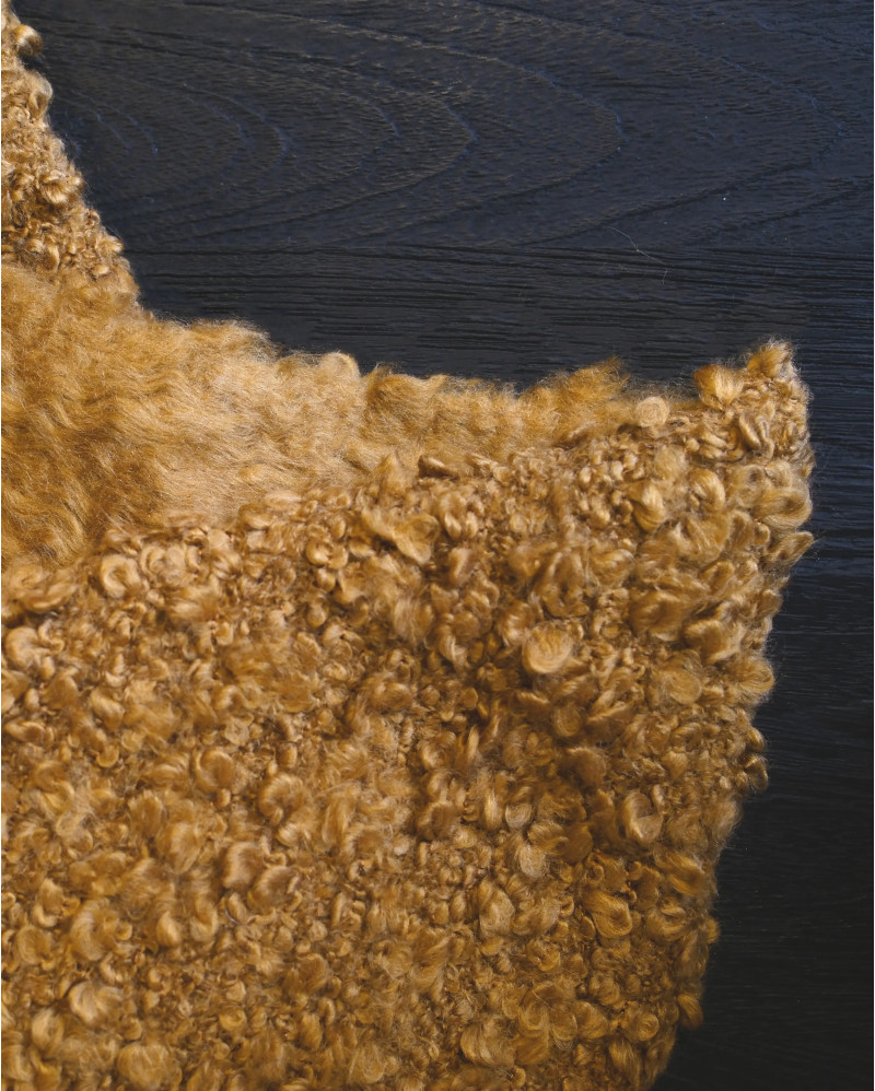 Plaid DHANA 170 x 130 cm color mostaza