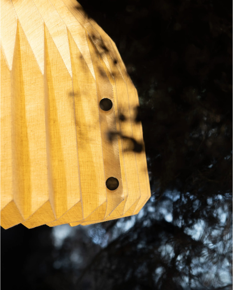 Lampe de plafond MOHANA en tissu naturel 44 x 44 x 30 cm