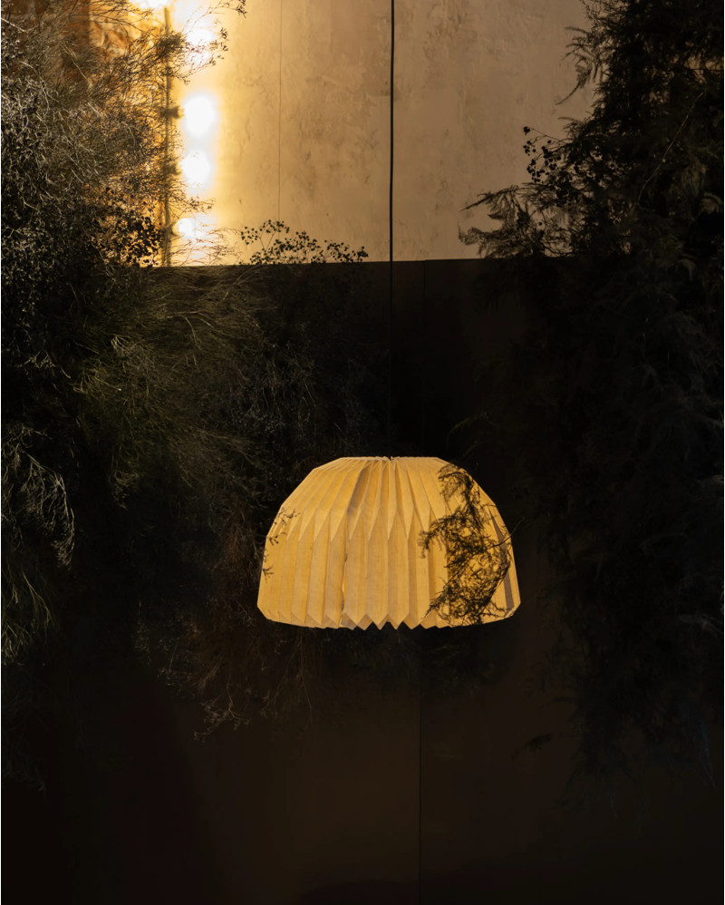 Lampe de plafond MOHANA en tissu naturel 44 x 44 x 30 cm