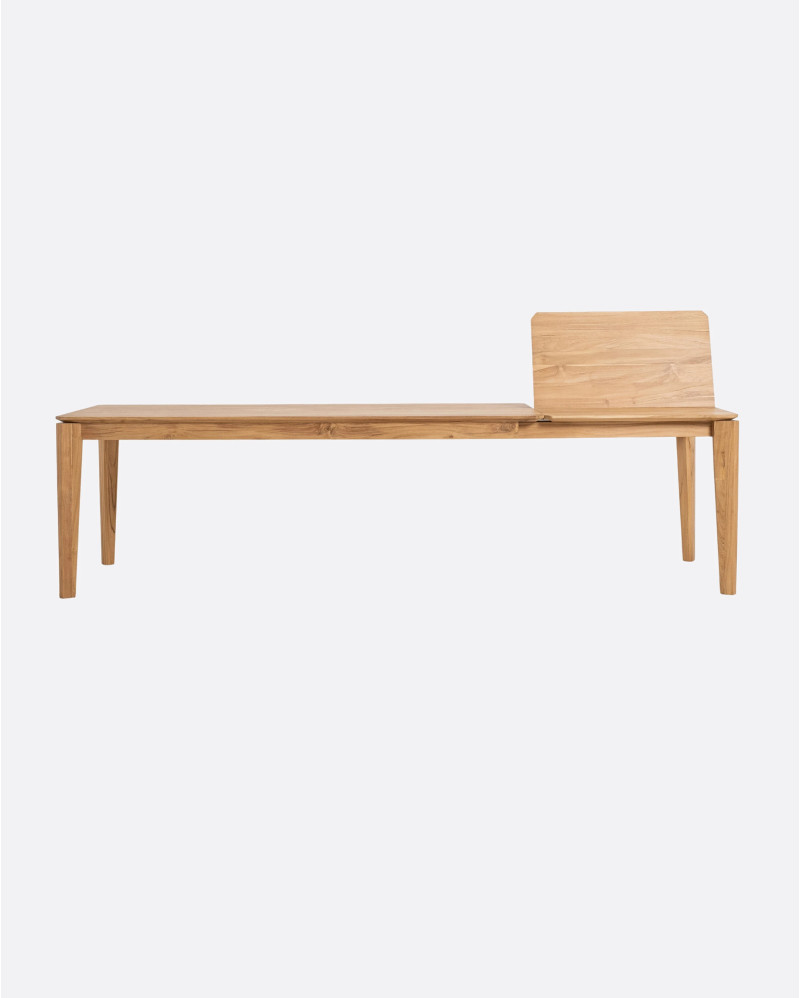 Mesa de comedor extensible DAOEN de madera de teca 200/300 x 90 x 75 cm