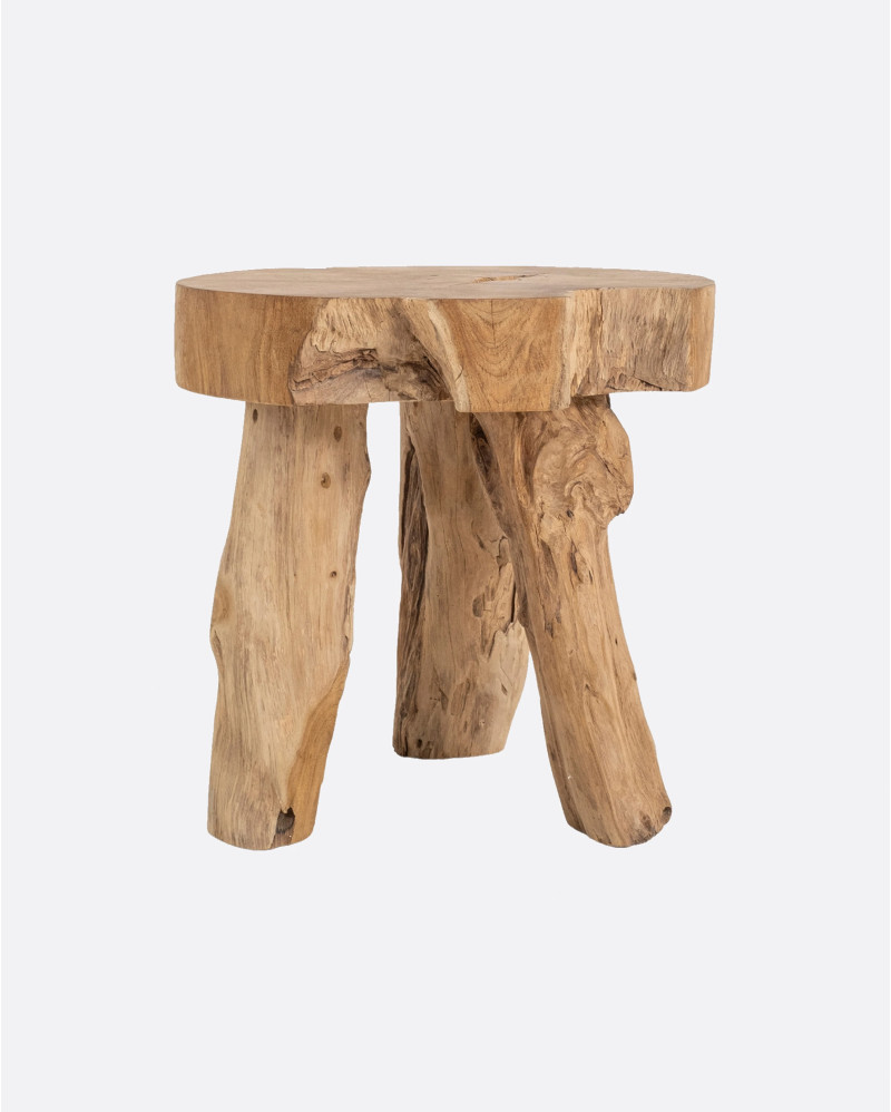 Table d'appoint ERUPTA en racine de teck 60 x 60 x 60 cm