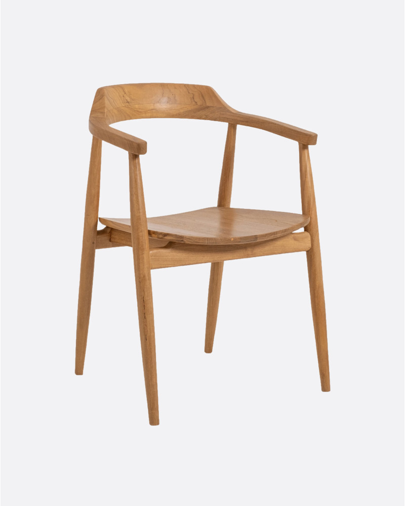 Silla WALUA de madera de teca 53 x 48 x 78 cm