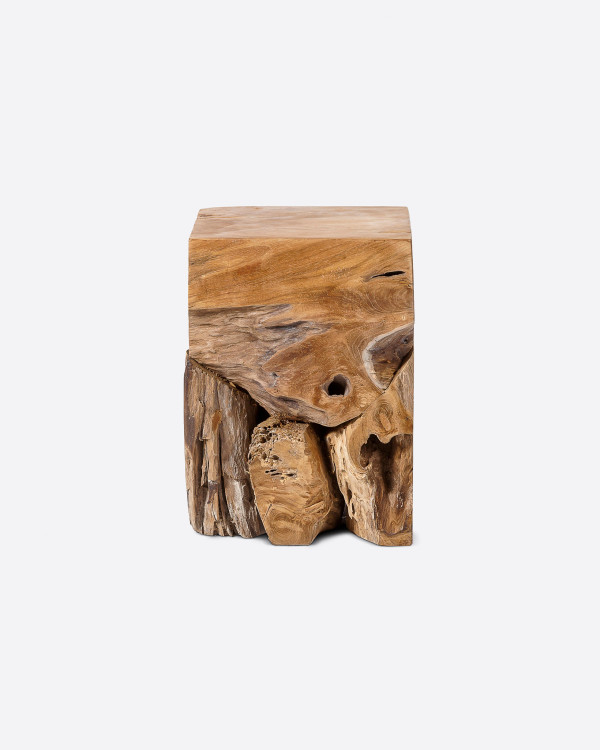 TOOR stool in teak root 30...
