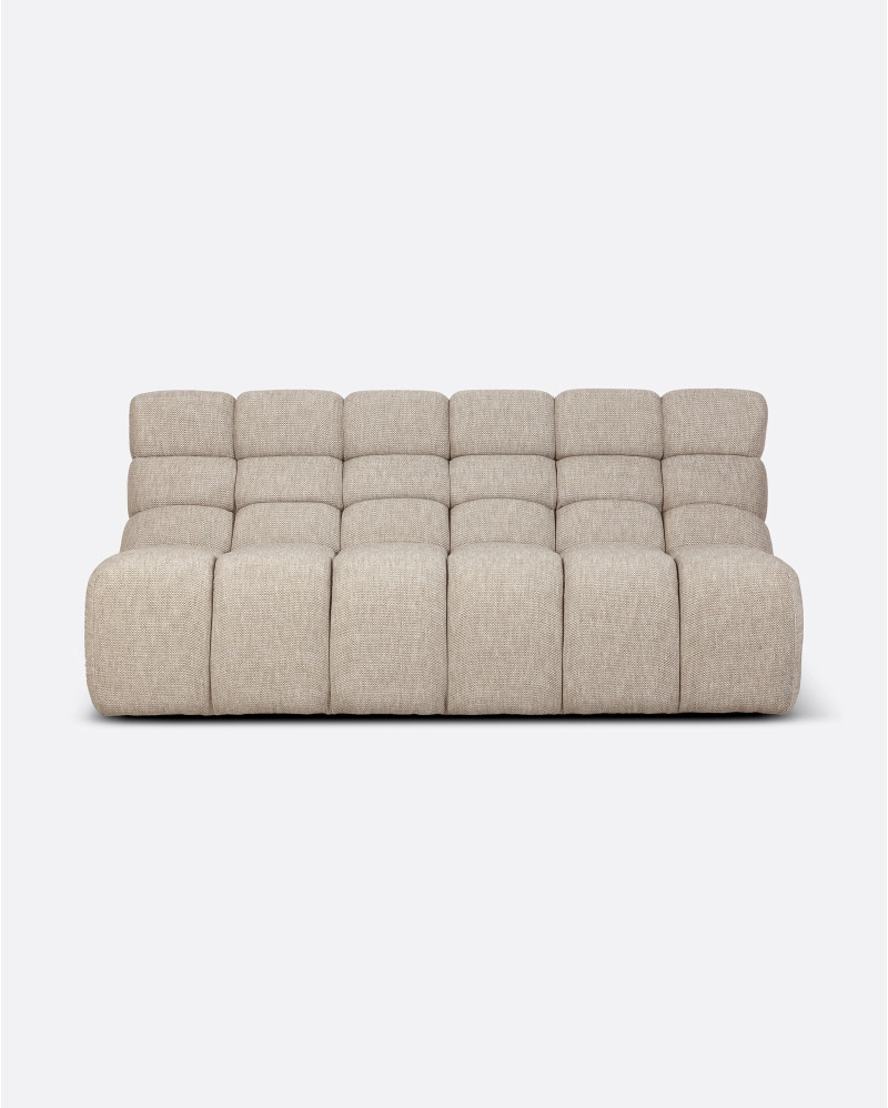 CHOPIN 2/3-seater modular sofa in recycled olefin 190 x 93 x 78 cm in natural colour