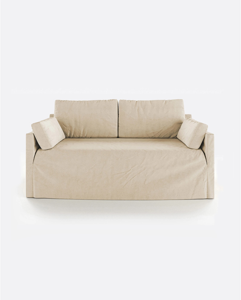 BEETHOVEN LINEAL canapé 2 places en lin 182 x 100 x 94 cm cross
