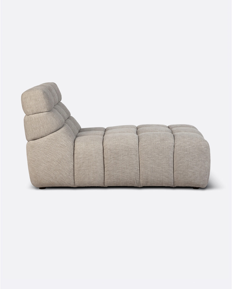 Chaise longue CHOPIN en oléfine recyclée 93 x 145 x 78 cm en couleur naturelle