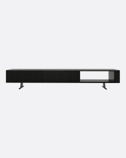 TV Cabinet FORGE made of teak wood 240 x 45 x 41 cm