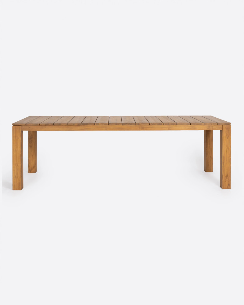 Table à manger d'extérieur GENESIS en bois de teck 250 x 90 x 76 cm
