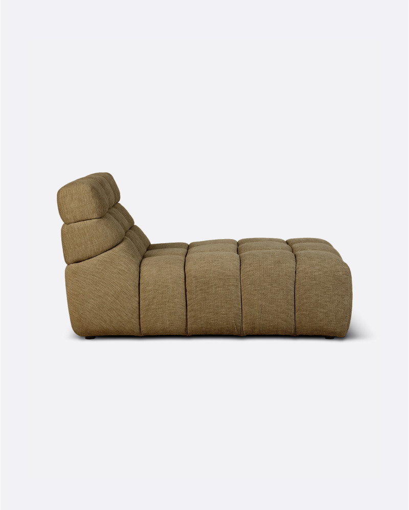 CHOPIN outdoor chaise longue in recycled olefin 93 x 145 x 78 cm in Sand colour