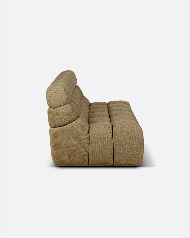 CHOPIN 2/3-seater modular outdoor sofa in recycled olefin 190 x 93 x 78 cm in Sand colour