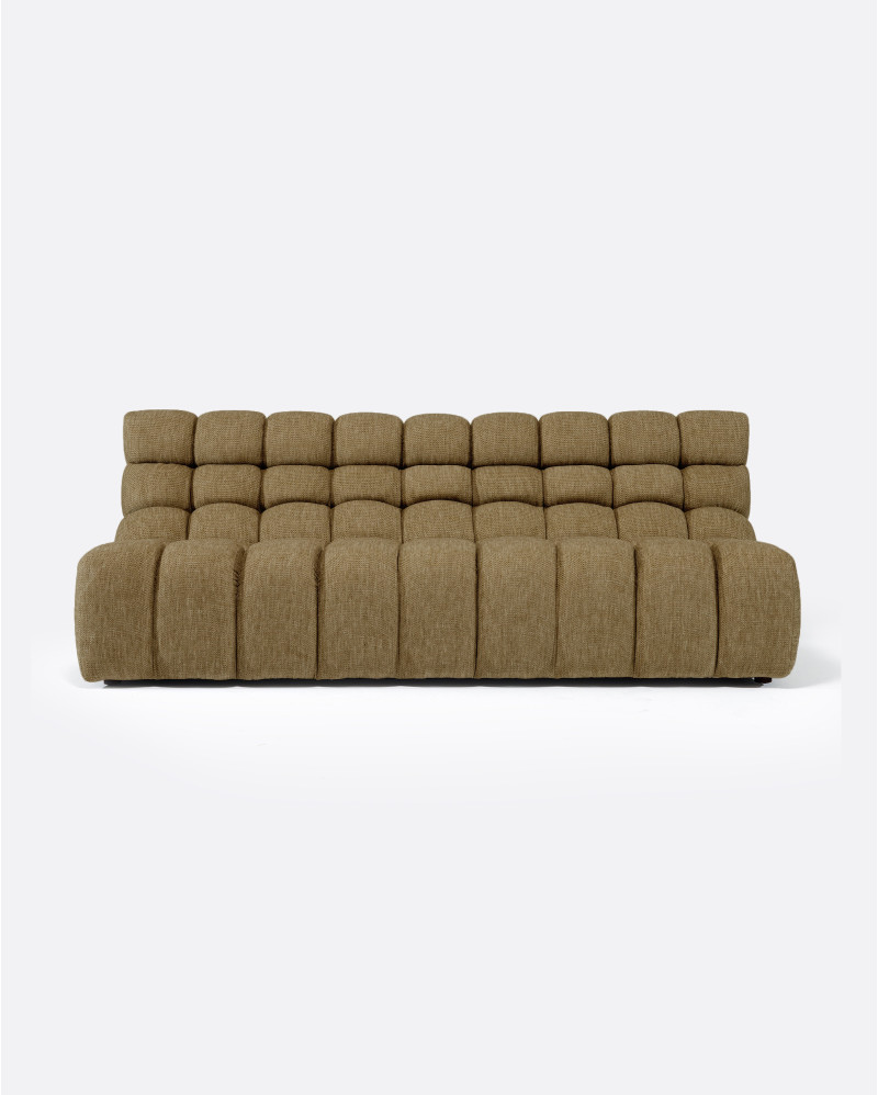 CHOPIN 4-seater modular outdoor sofa in recycled olefin 215 x 93 x 78 cm in Sand colour