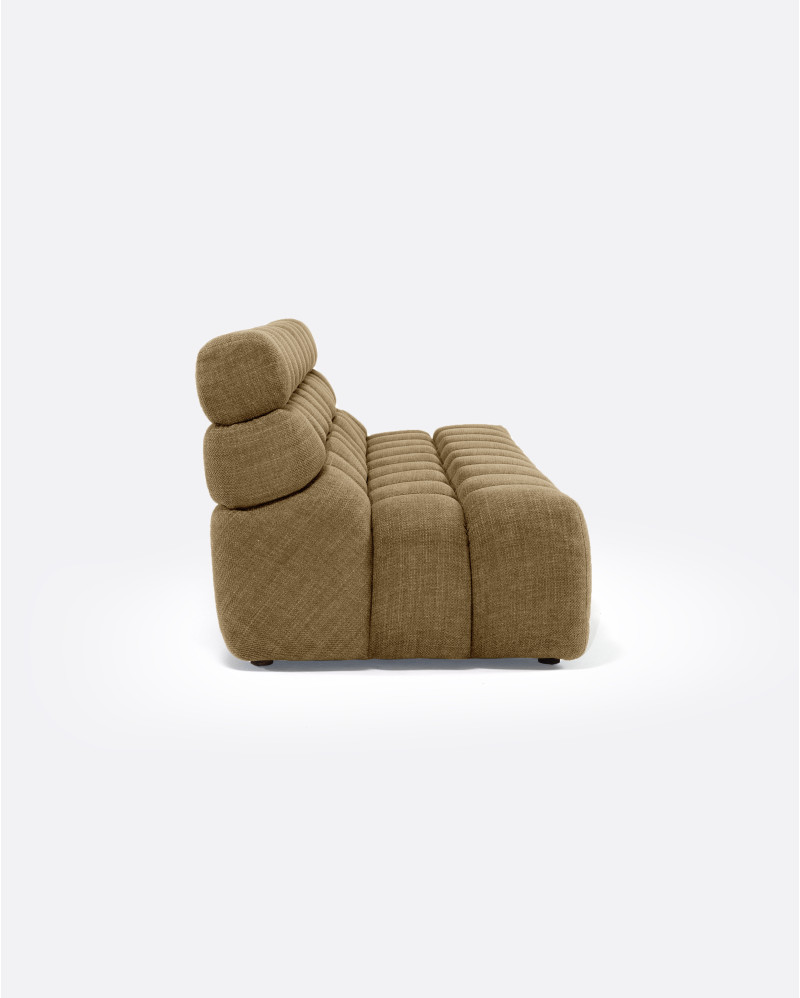 CHOPIN 4-seater modular outdoor sofa in recycled olefin 215 x 93 x 78 cm in Sand colour