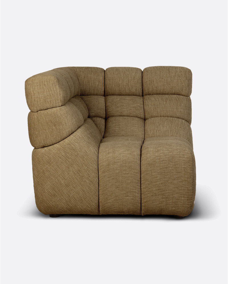 Sofá modular de exterior CHOPIN rinconero de olefina reciclada 93 x 93 x 78 cm en color arena (Sand)