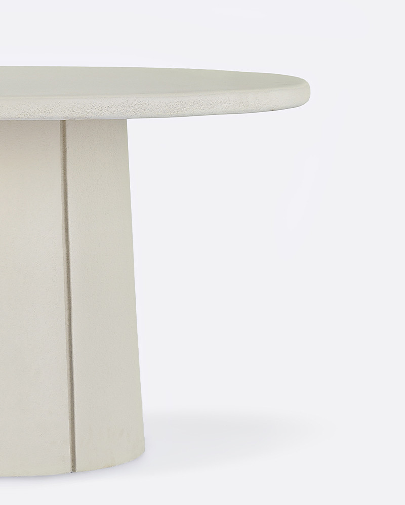 CLAUDE Outdoor dining table in concrete Ø 125 cm x 75 cm high