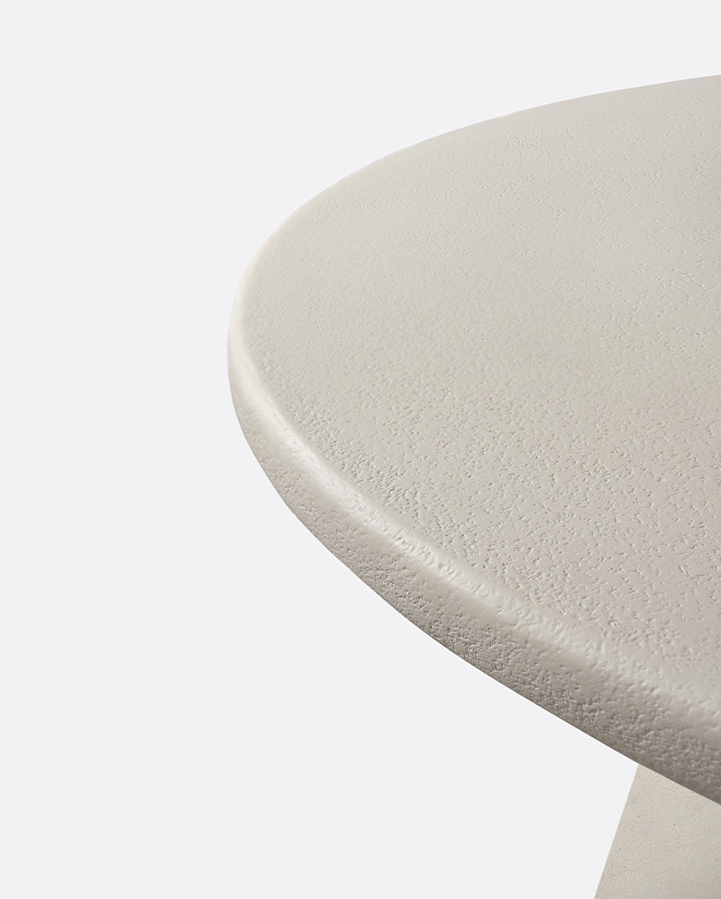 CLAUDE Outdoor dining table in concrete Ø 125 cm x 75 cm high
