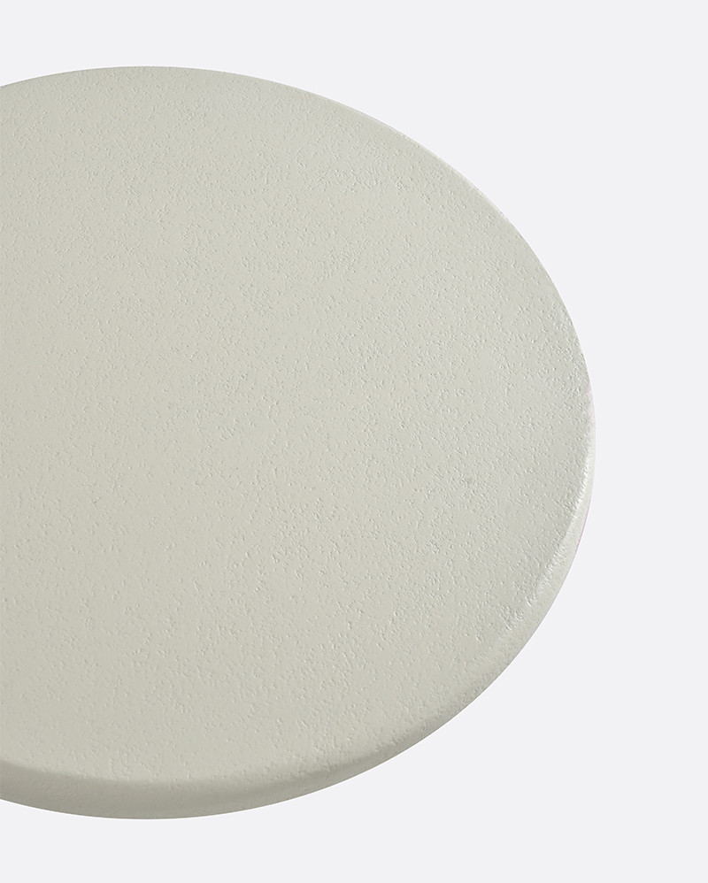 Mesa auxiliar de exterior CLAUDE de microcemento Ø 50 cm x 41 cm de altura