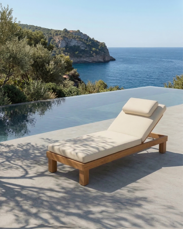 STRAUSS outdoor sunbed in...