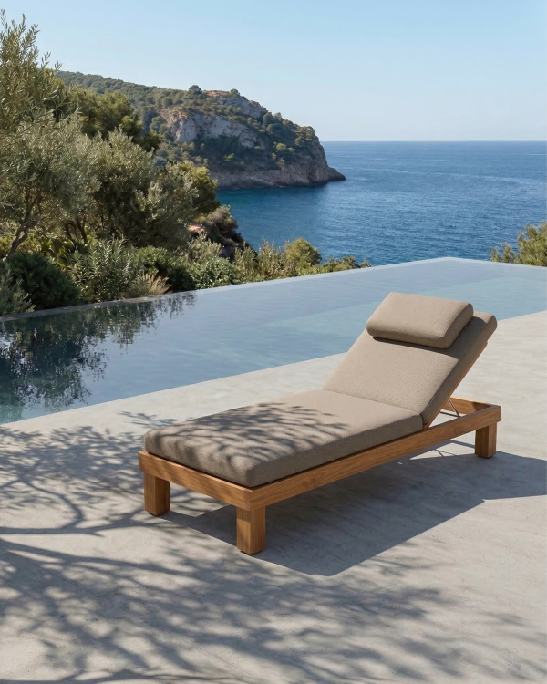 STRAUSS outdoor sunbed in...