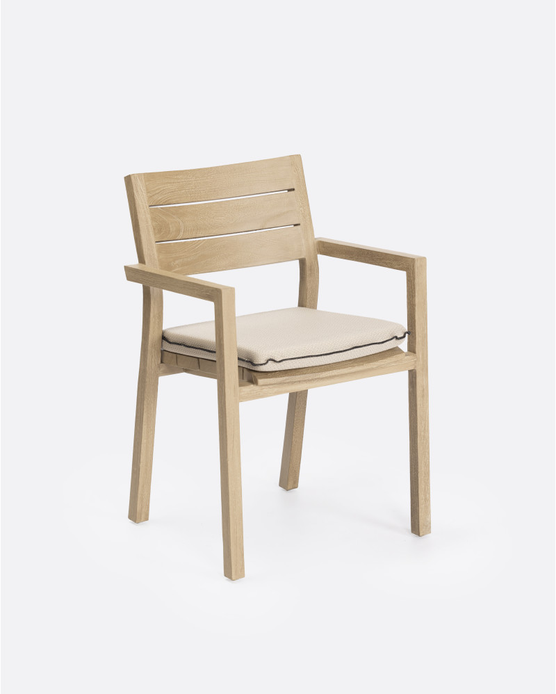 Cojín exterior GENESIS 40 x 48 x 5 cm en color natural