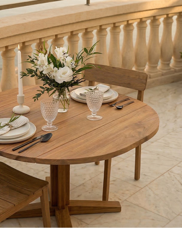 Mesa de comedor de exterior...