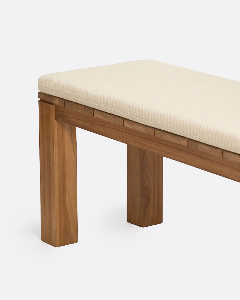 Cojín de exterior GENESIS 190 x 40 x 5 cm en color marfil (Ivory)