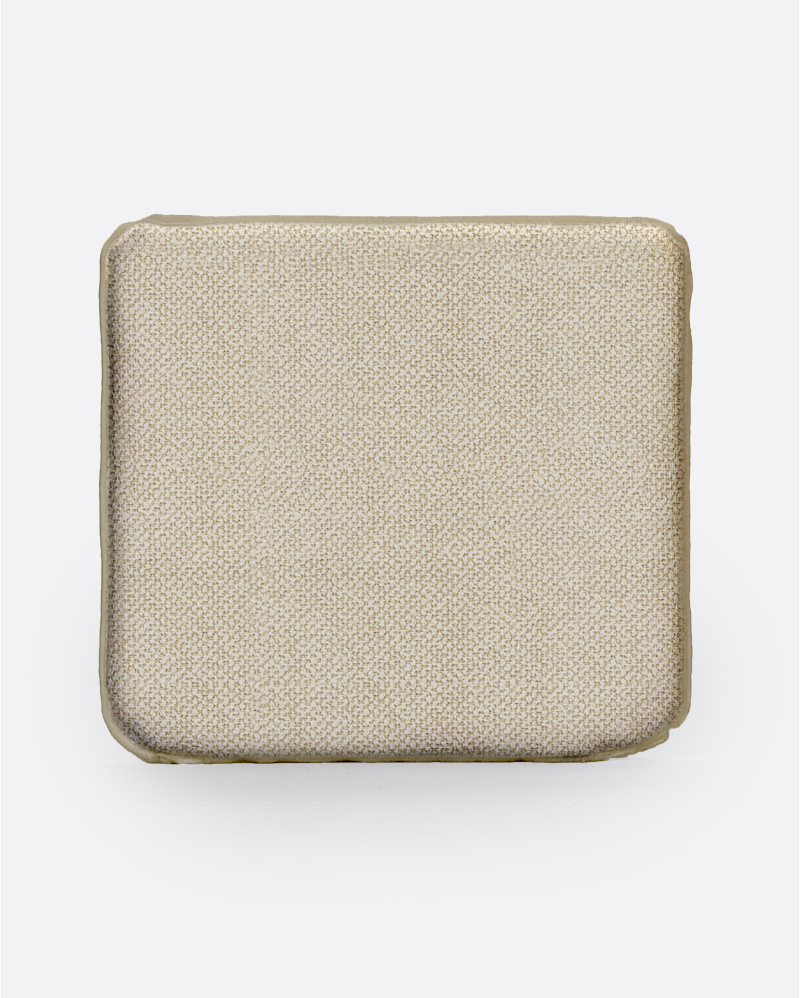 Cojín de exterior CORA 48 x 44 x 5 cm en color marfil (Ivory)