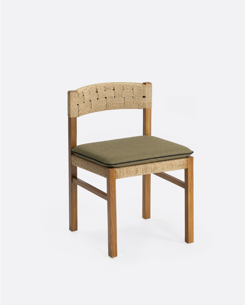 Outdoor cushion CORA 48 x 44 x 5 cm in sand color