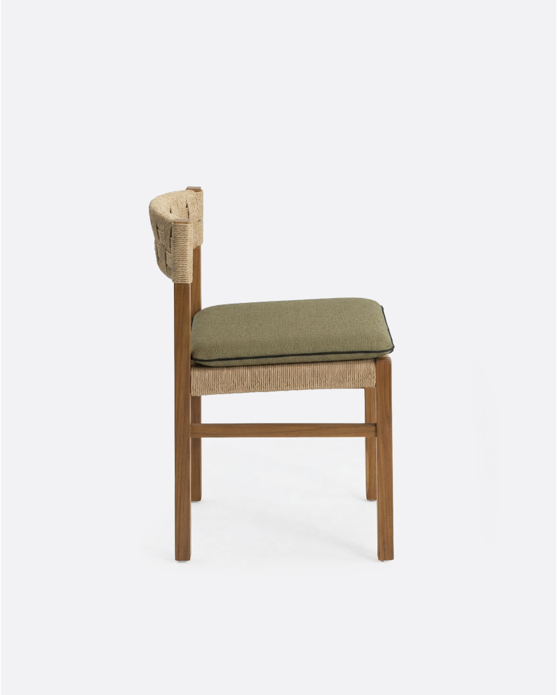 Outdoor cushion CORA 48 x 44 x 5 cm in sand color